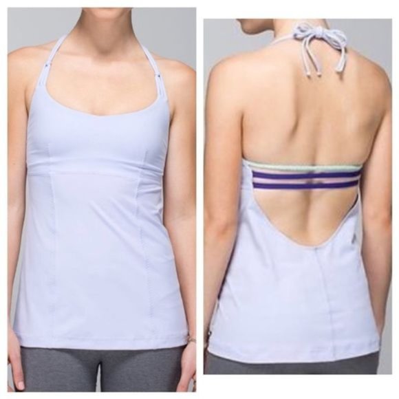 Lululemon Wandering Yogi Halter Lavender Size 6 - Picture 1 of 11